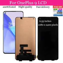 6.55”AMOLED For OnePlus 9 1+9 LE2113 LE2111 LE2110 LE2117 LE2115 Lcd Display Touch Screen Digitizer Assembly Replacement