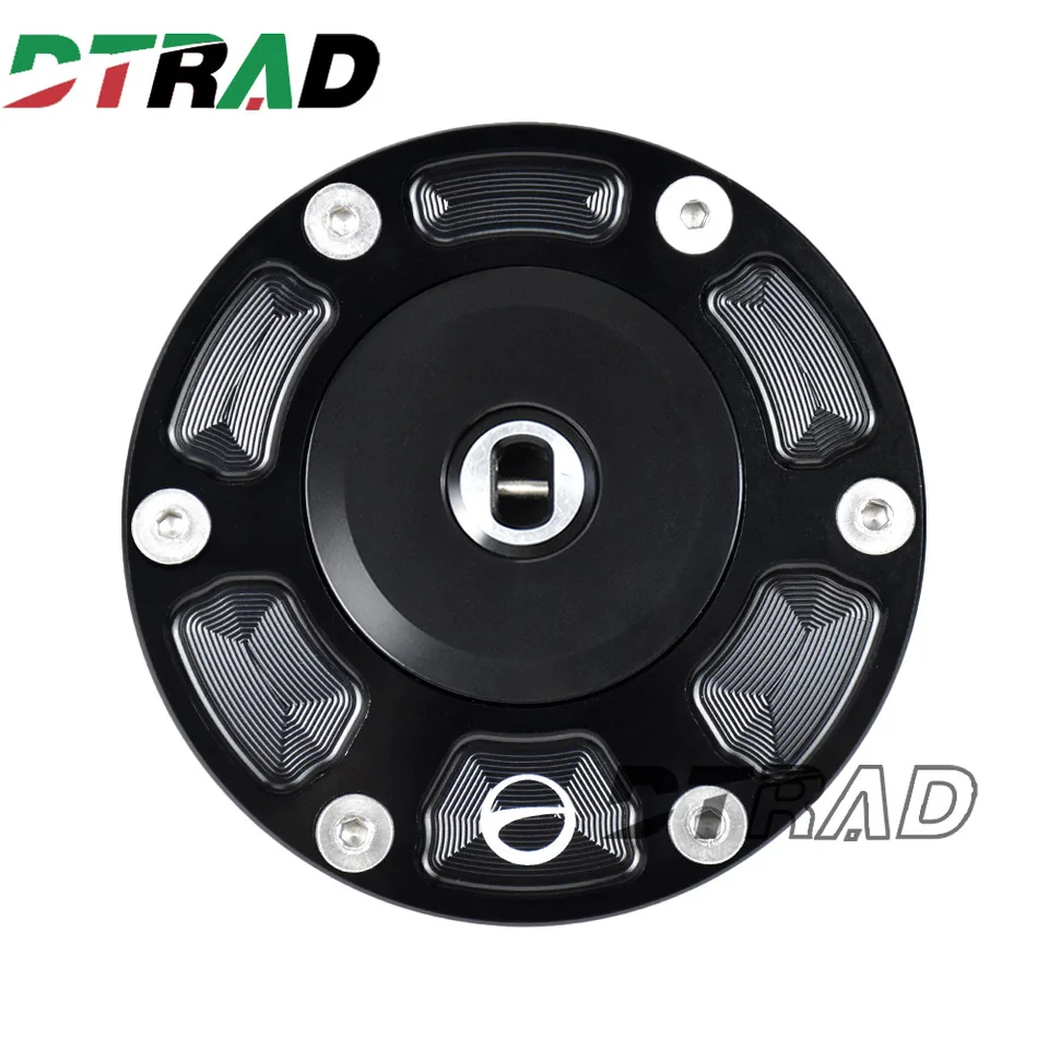 DTRAD Motorcycle CNC Aluminum Racing Keyless Fuel Tank Cap for Moto Guzzi V100 Mandello/S 2022-2025 Quick Release Airbox Cover