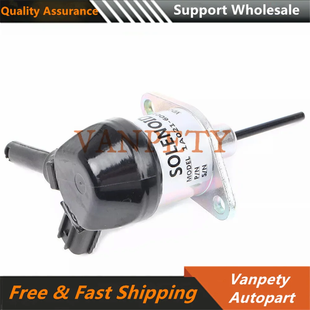 Stop Solenoid 12V for Kubota Engine V2003 V2203 V2403-M 1A021-60017 1A021-60013 1A021-60014 1A021-60015 1A021-60016