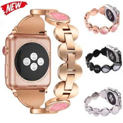 Metal Strap Luxury Diamond for Apple Watch 11 10 9 8 7 Ultra 46mm 42mm 45mm 41mm Band Correa for IWatch Series 6 5 4 SE 40mm44mm