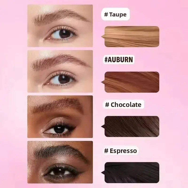Waterproof Velvet Square Brush Eyebrow Cream Wild 3D Brow Tint Pen Lasting Color Rendering Effortless Eyebrow Makeup