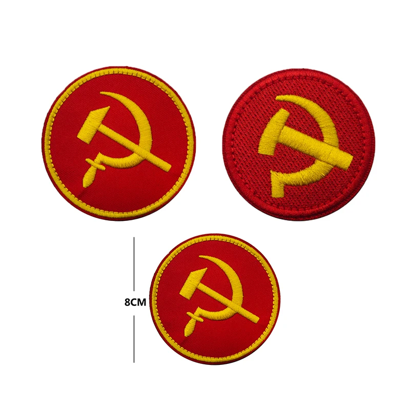 Embrodiery CCCP Soviet Union Sew-on Russian Colorful Flag Clothing Minitary Patches Uniform Army Suits Decoration Patches