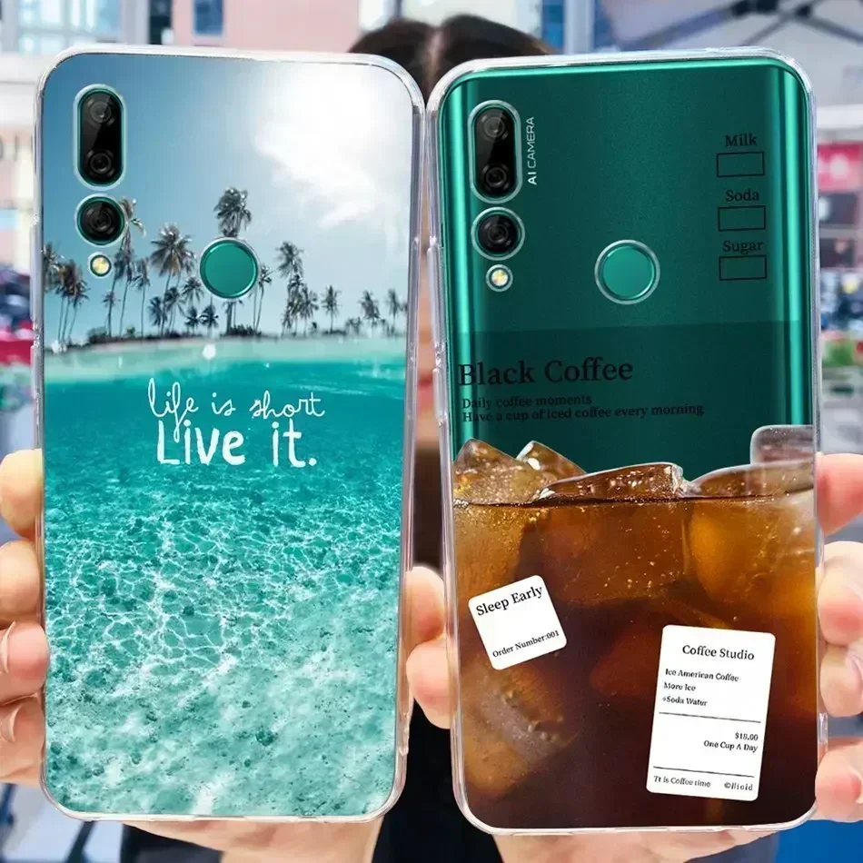 Voor Huawei Y9 Prime (2019) Case Huawei Y 9S Y9 2019 Elegante Bedrukking Zachte Siliconen Tpu Clear Cover Voor Huawei Y 9 9S Y9prime 2019