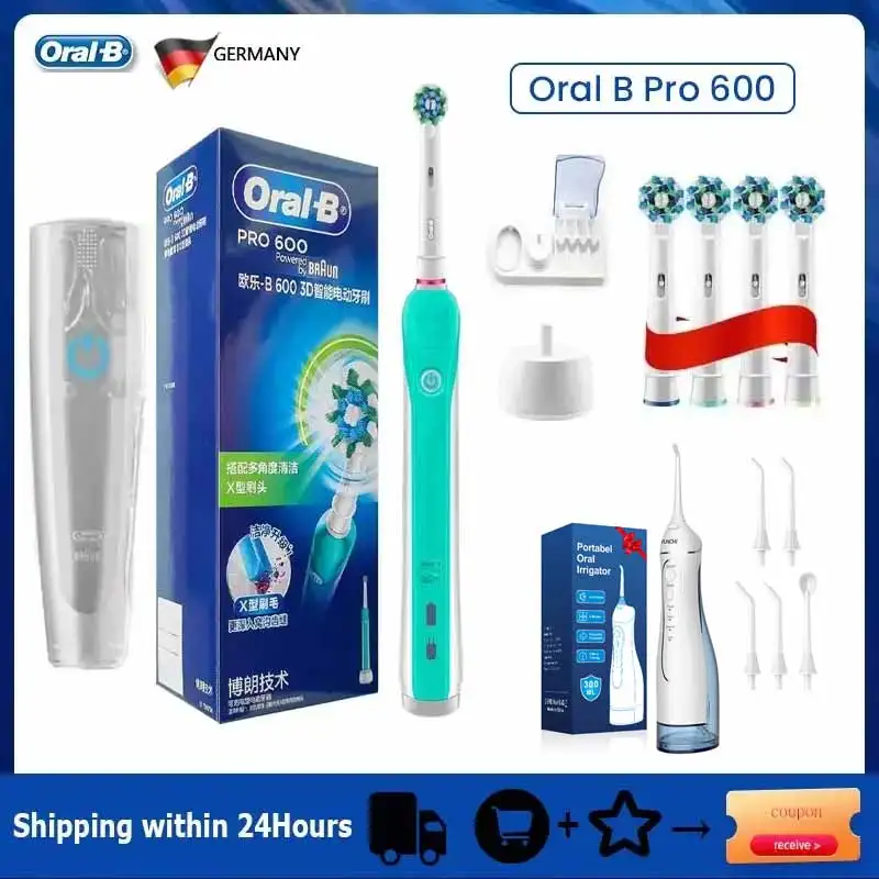 Oral B Electric Sonic Toothbrushes 2D/3D Rotation Teeth Daily Whitening Gum Care Pressure Sensor Rechargeable Waterproof
