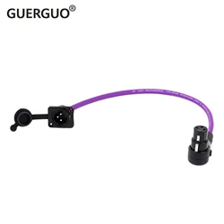XLR Cable 3Pin D-Type XLR Male Panel Mount to 3PIN XLR 90 Degree Female Connector Multicolor Cord for Microphone Mixer 0.3-15M
