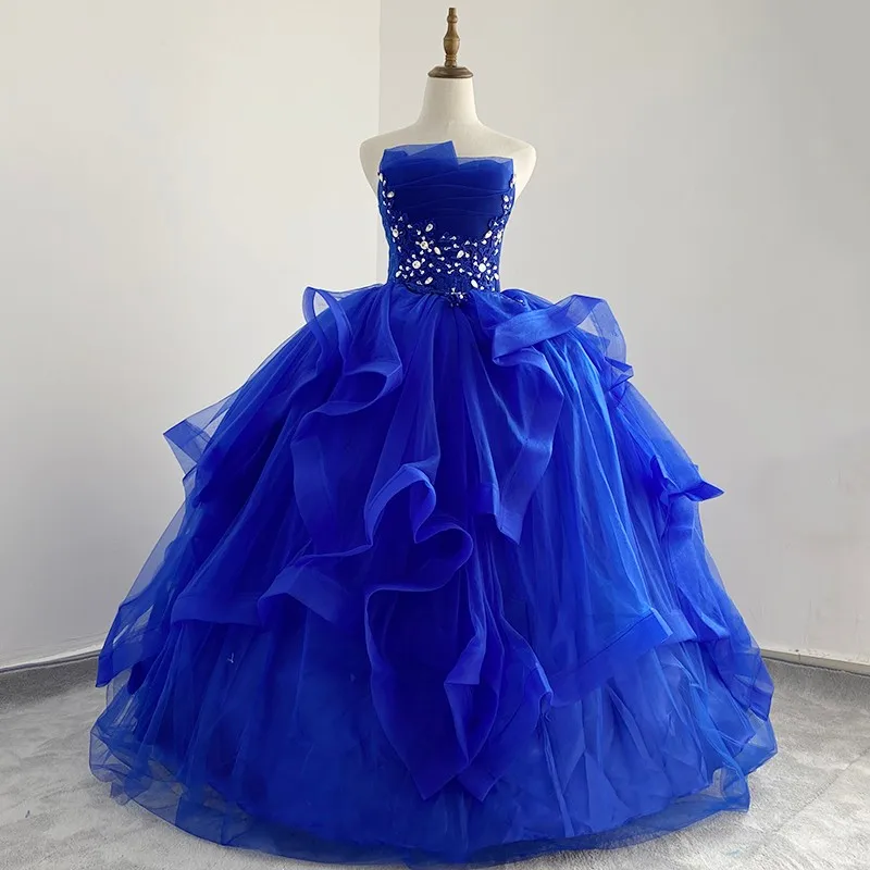 Strapless Party Dresses 15 Quinceanera Dresses 2024 Classic Luxury Ball Gown 11 Colors Prom Dress Quinceanera Gown Customized