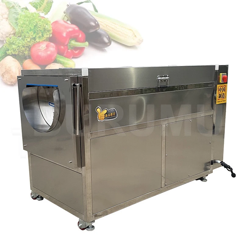 Vegetable Jujube Apple Washer Cleaning Machine Cassava Potato Washing Peeling Maker Carrot Seafood Roller Pumpkin Manufacturer