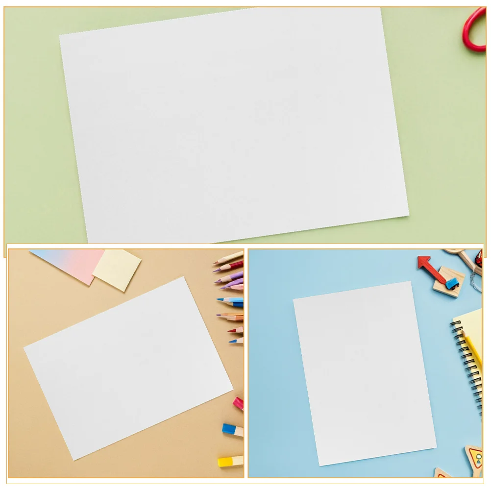 100 قطعة من وسادة الألوان المائية لورق طلاء الأصابع مقاس A4 مع نسيج لفصول الفن المدرسية والأنشطة اليدوية ذاتية الصنع