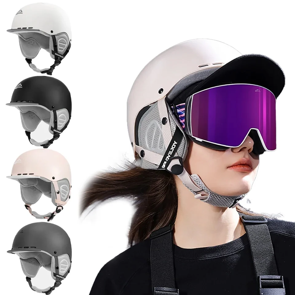 

Ski Helmet Adjustable Anti-drop Snowboard Bike Motorcycle Insulation Collision Double Board Sports Protect Gear Unisex