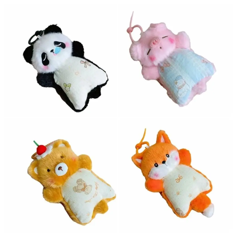Mouse Wrist Pad Plush Bean Bag Stuffed Animals Panda Rabbit Animal Doll Pendant Multi-functional Bear Dog Plush Keychain