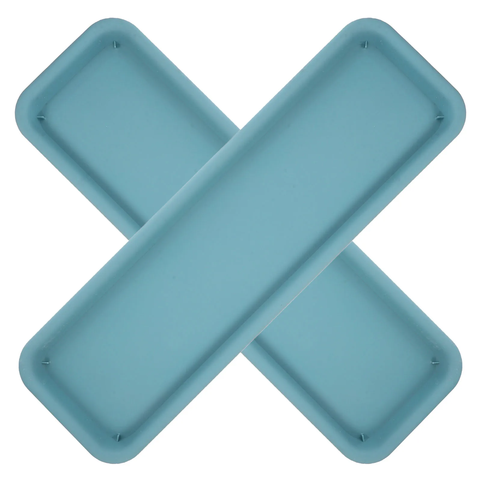 

2pcs Flower Tray Rectangle Thickened Waterproof Plastic Plant Plastic Planter Trays Saucer Indoor Gardening Planter Drainage