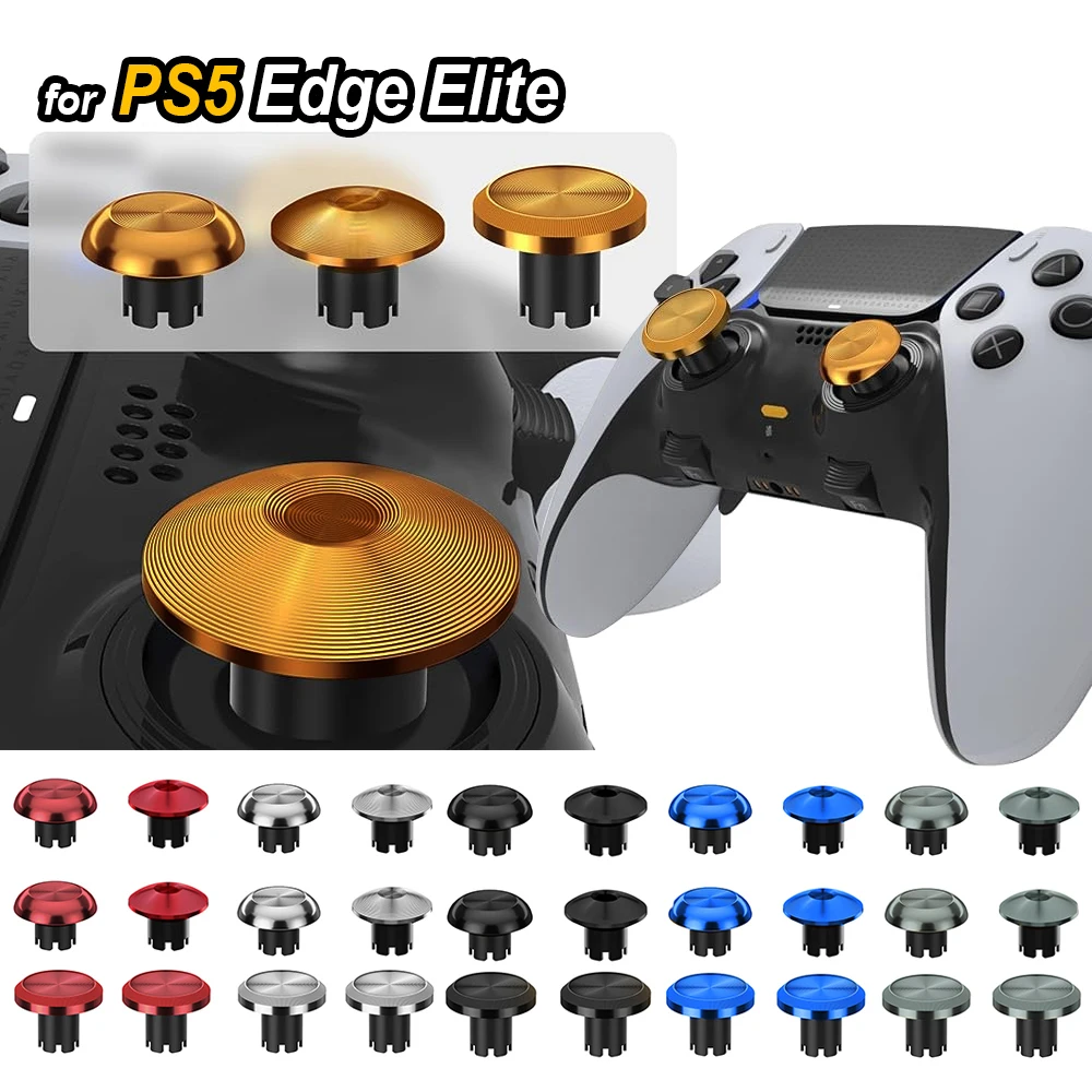 2024 Metal Thumbsticks for PS5 Edge Controller Analog Joystick 4 Back Paddles Triggers Buttons Replacement Accessories Parts