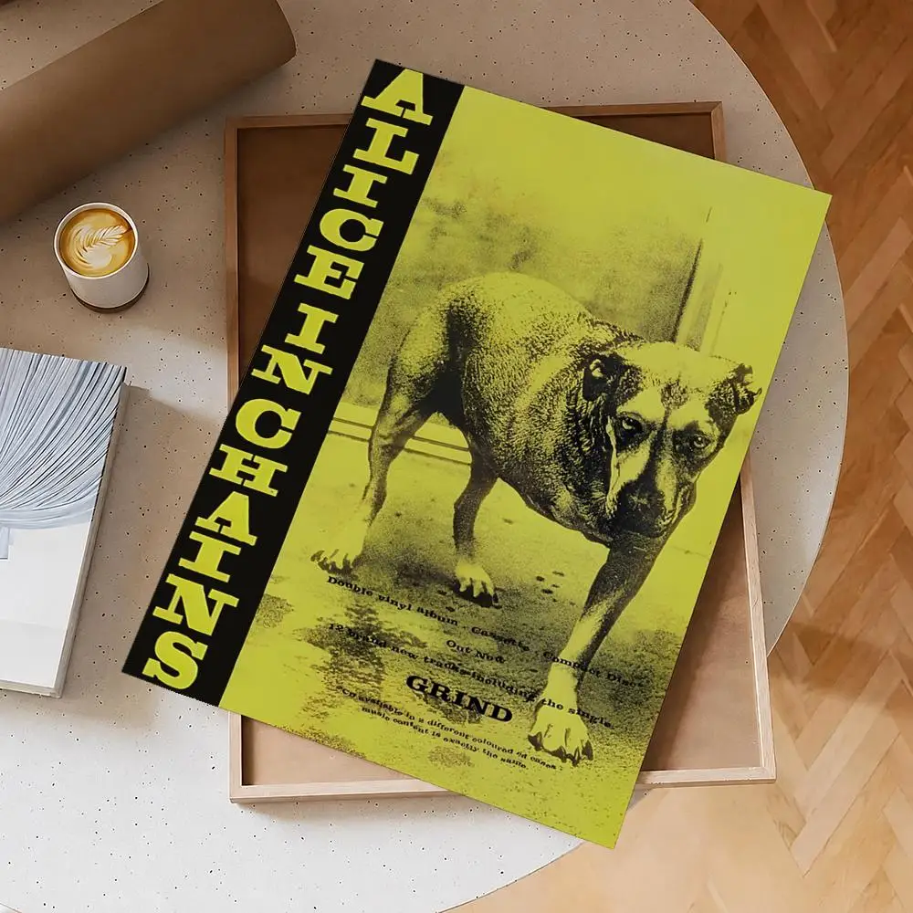 Band Alice In Chains Poster Selbstklebendes Wasserdichtes PP-Poster Kaffeehaus Bar Wandkunst Aufkleber Raumdekoration – Detail 16