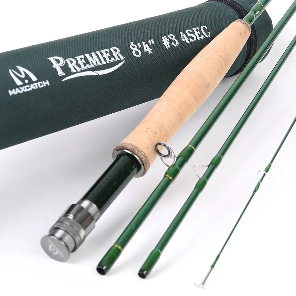 MAXCATCH 3-12wt 2,7M Fliegenrute Tragbare 4-teilige 36T SK Kohlefaser Schnellaktion-Fliegenrute mit Tube Bass-Angelrute – Detail 13