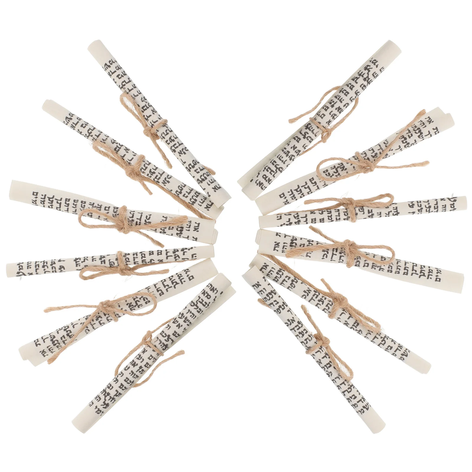 12 قطعة مذبرات الباب اليهودية Mezuzah مخطوطات نعمة ديكور المنزل الكتاب الديني زخرفة نعمة اليهودية الديكور