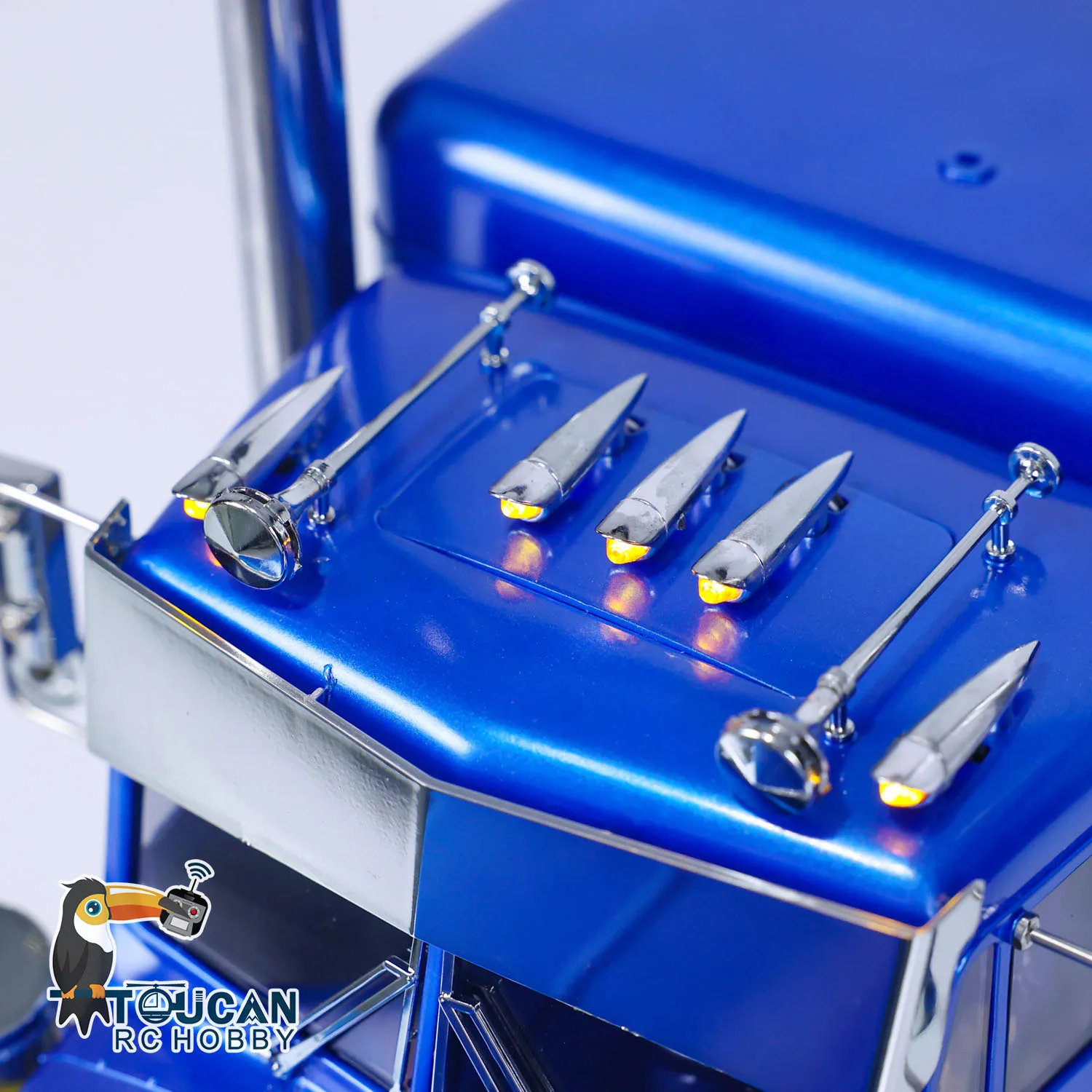 

RTR 6x4 RC 3 Axles Tractor Truck 1/14 Remote Control Car 56344 3-speed Transmission Model with Sound Lights Customized RC Toy