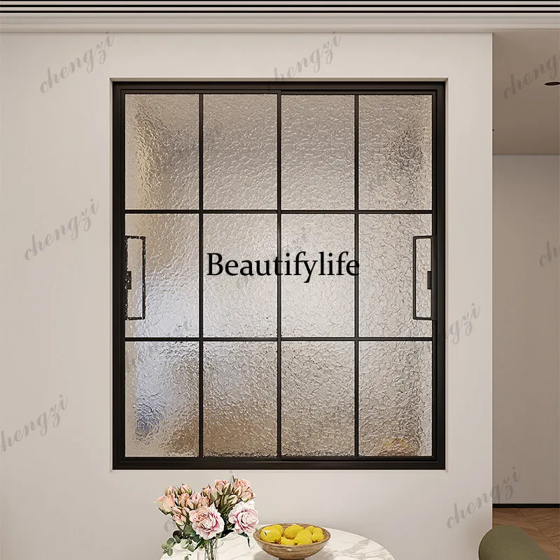 H134 Double Window Dining Room Arched Floor-to-Ceiling Window Study Loft Glass Window