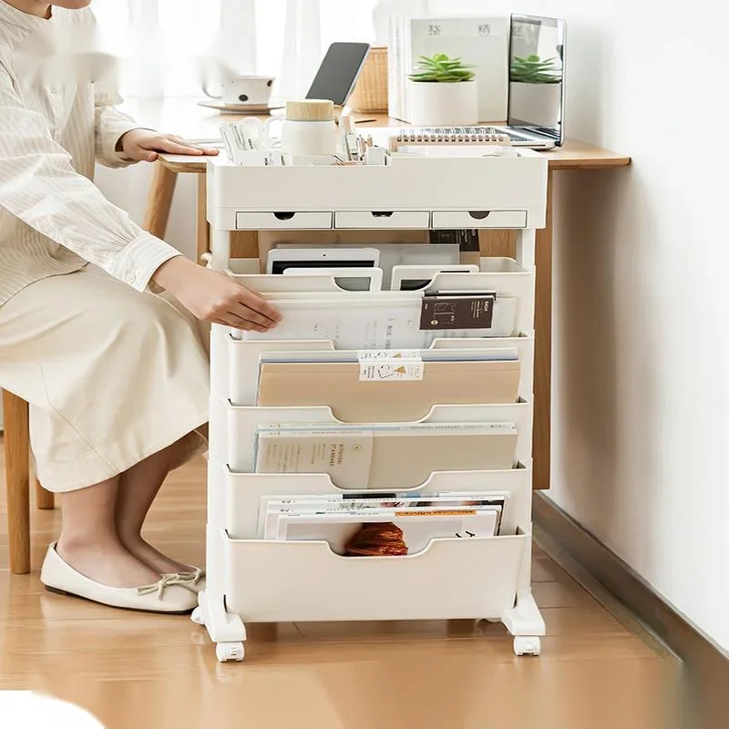 

Office Desk Organizer Simple Fashion File Rack HighCapacity Stationery Storage for Home Study Sleek Workspace Solution