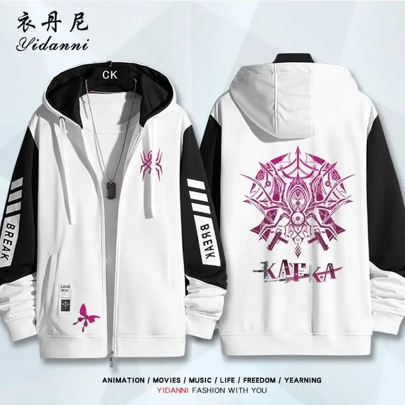 

2025 NEW Honkai: Star Rail Kafka Costum Long Sleeve Print Jacket Zipper Hoodie Women Men Fashion Hooded Costumes Couple Gift