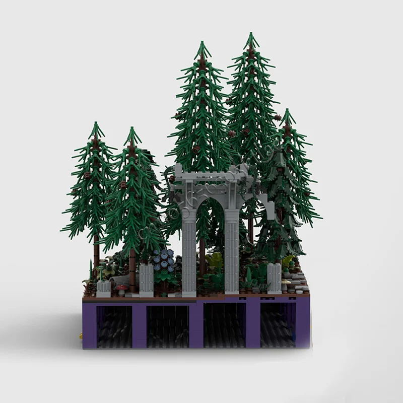 2934 PCS Medievale Rovine antiche Foresta Castello Modello modulare Architettura Building Block Fai da te Educazione Assemblaggio Giocattoli per bambini Regali