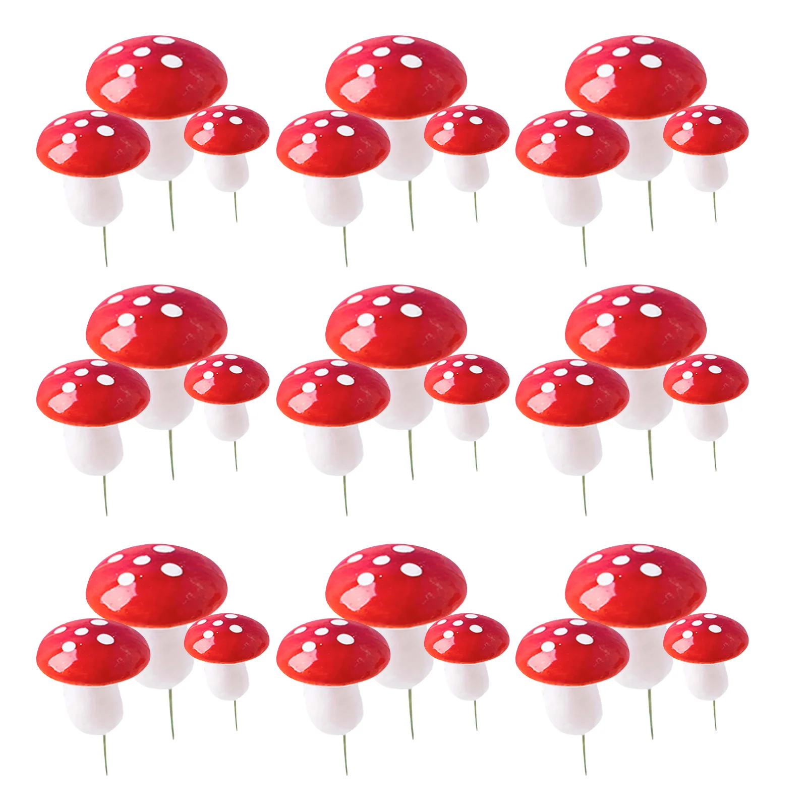 

30pcs Cake Decoration Picks Mushroom Foam Topper For Diy Dessert Cupcake Insert Baking Accessories Mushroom Cake Inserts