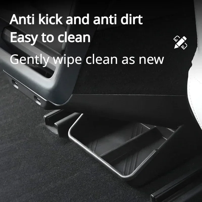 

Защитная накладка-органайзер под сиденье для Tesla Model 3 Highland 2024, угловой протектор заднего сиденья, автомобильные аксессуары