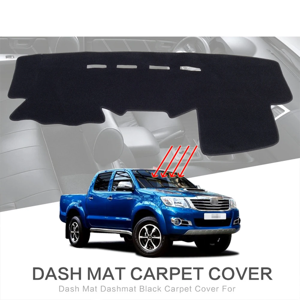 Car Dashboard Mat for Toyota Hilux SW4 Fortuner AN50 2005 - 2014 Sunshade Protective Carpet Dash Mat Dashmat