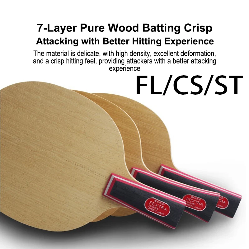 SANWEI FEXTRA 7 Table Tennis Blade 7PLY Pure Wood Offensive High-density Control Speed Ping Pong Paddle for Professional Players