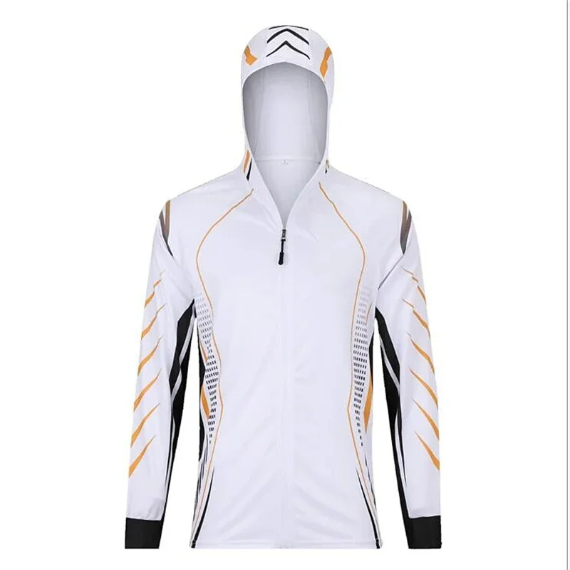 Professional Fishing Hoodie With Mask Fishing Shirt Fishing Jersey Breathable Quick Dry Anti-UV Sunscreen Protection Clothes