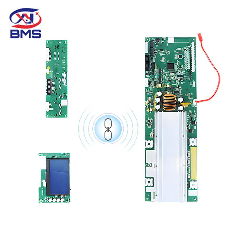 XJ Smart BMS 8S 100A Lifepo4  Home  LFP Cell Lithium Battery Protection Board 48V Balance Circuits Support LCD RS485