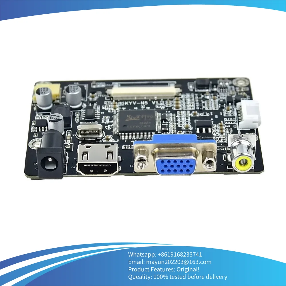 5 inch TFT LCD Screen Display Panel 640x480 ZJ050NA-08C with HDMI VGA AV LCD Controller Driver Board Work for 50Pin TTL LCD New