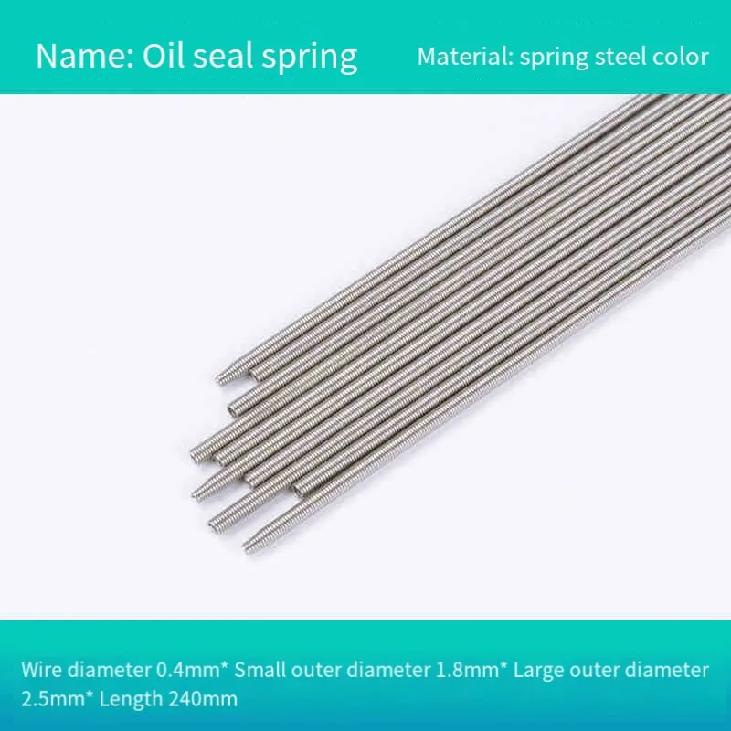 2/5/10PCS 와이어 0.2/0.4/0.5/0.6/0.8mm 1 미터 스테인레스 스틸 인장 스프링 연장 스프링 아웃 직경 2.4mm/3mm/4mm/5mm