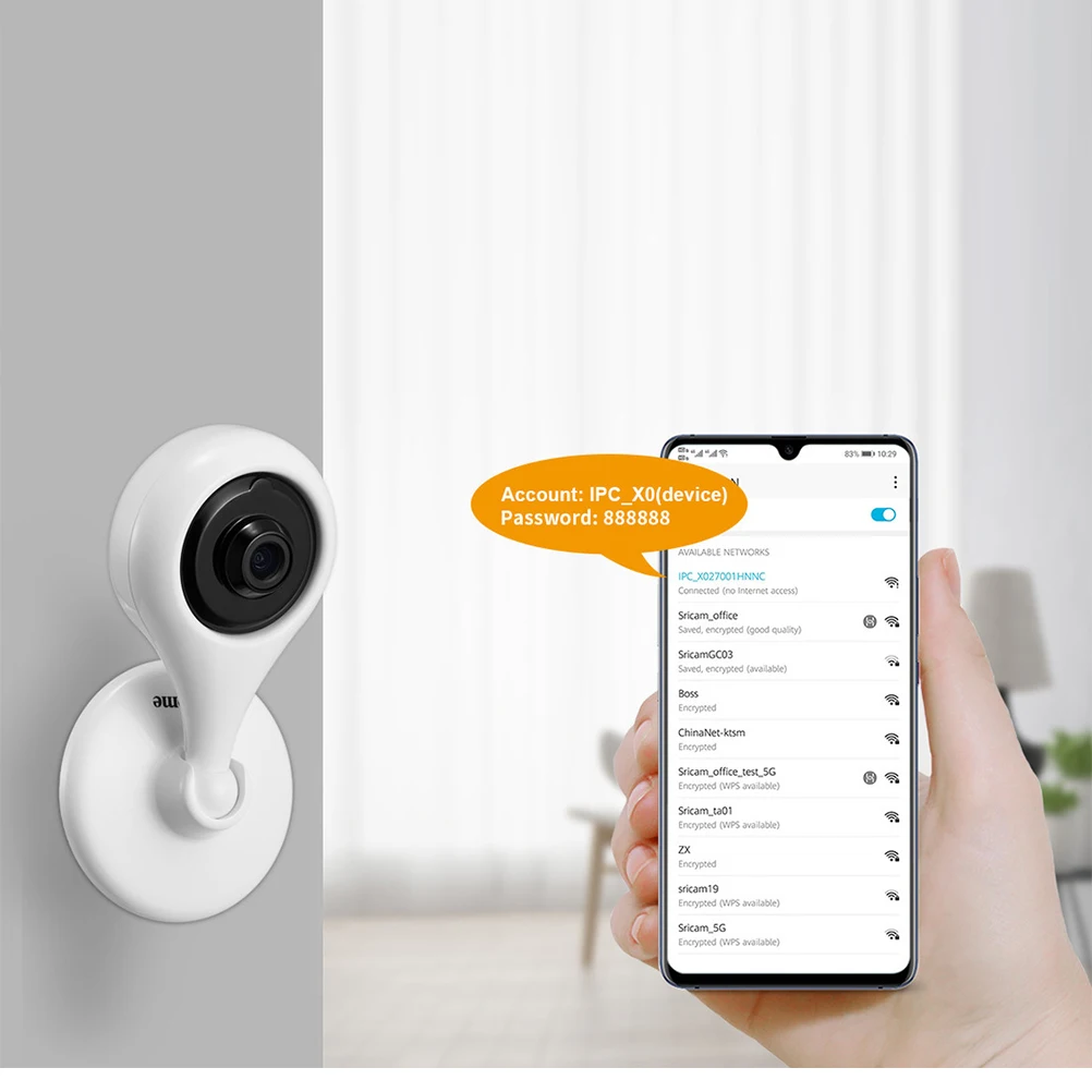 

1080P Ip Camera Home Security Surveillance 4K Night Vision Motion Remote App Control 4G-128Gb Card Support