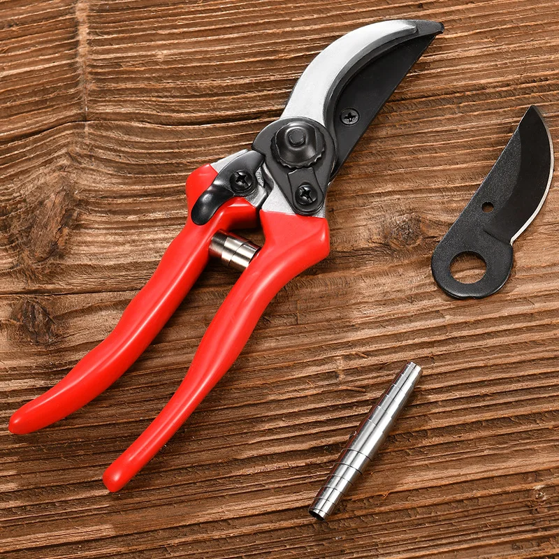 Heavy‑Duty Stainless Steel Garden Pruning Shears Ergonomic Non‑Slip Handle for Plant Flower Trimming Household Use