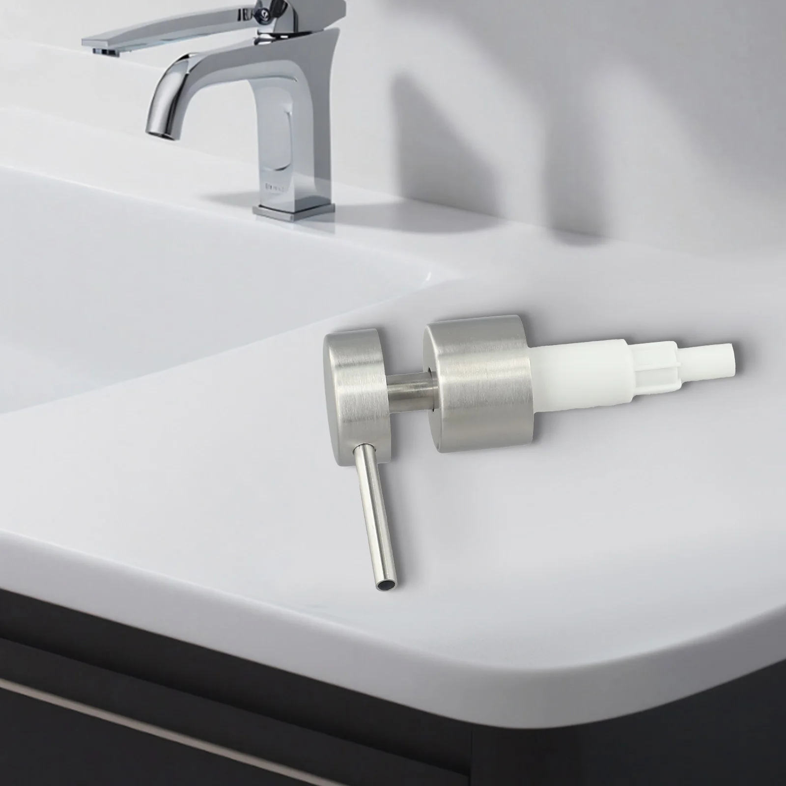 Head-Liquid Pump Dispenser Press Head For Travel Soap Dispenser Pump Head 304 Stainless Steel Lotion Bottle Dispenser Soap