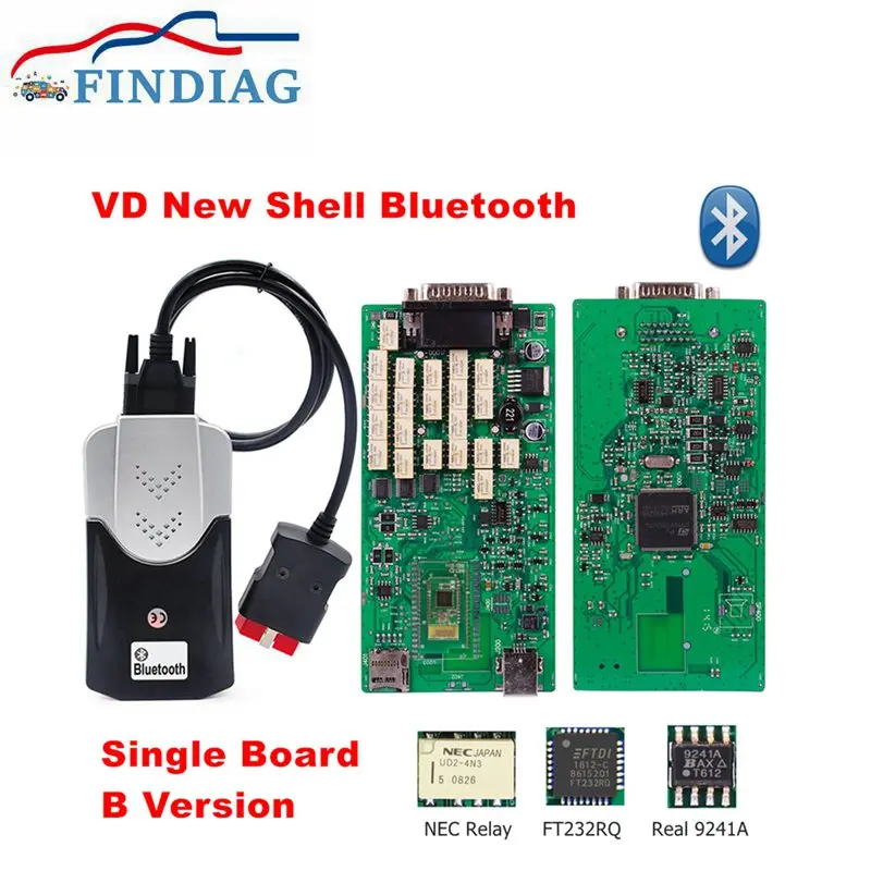 

High Quality Single Board V2021.11 TCS Auto Car Truck Diagnostic Scanner Pro Multidiag Bluetooth USB R3 Keygen New VCI DS Multi