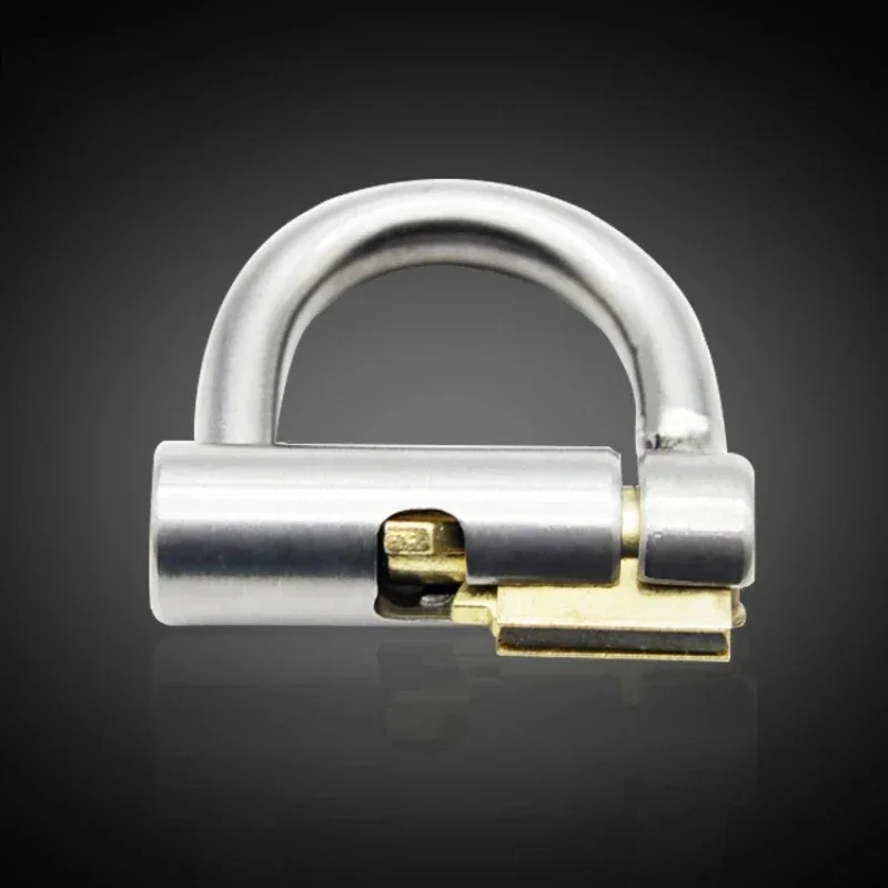 Male Chastity Device Penis Cage with Plugs Accessories PA Magic Lock Stainless Steel Material Piercing Chastity Device Adult Toy