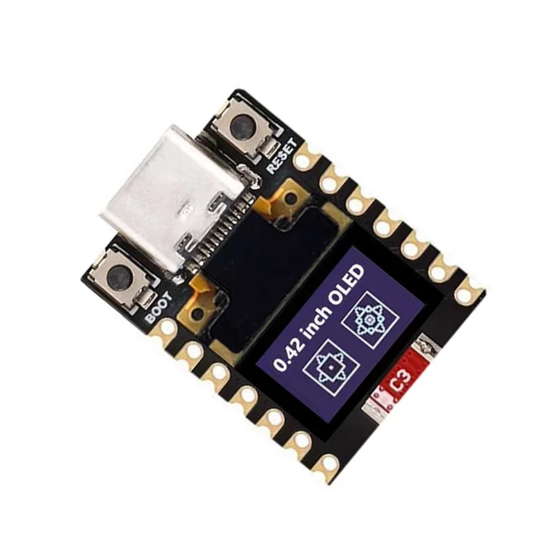 

M18K-Mini Макетная плата ESP32-S3 Поддержка Wi-Fi 2,4 ГГц и Bluetooth с 0,42-дюймовым OLED-дисплеем