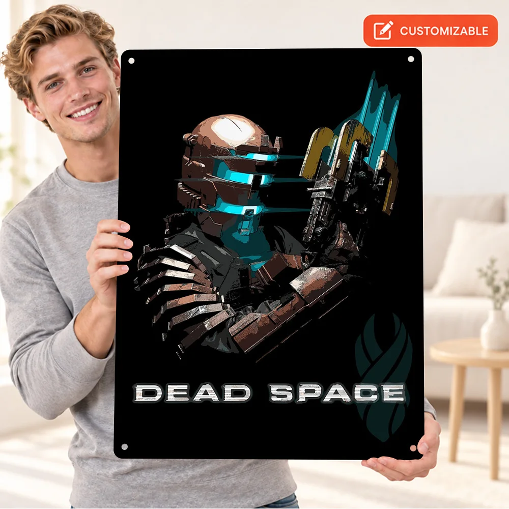 Dead Space Character Printed Poster Astronomy Graphic Creative Workspace Wall Art Customized Aluminum Metal Sign Birthday Gift