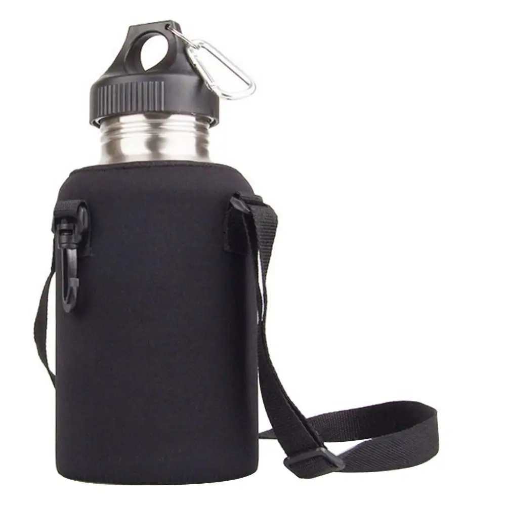 2L/2000ml Travel Stainless Steel Tea Water Bottle Carrier Insulated Bag Holder