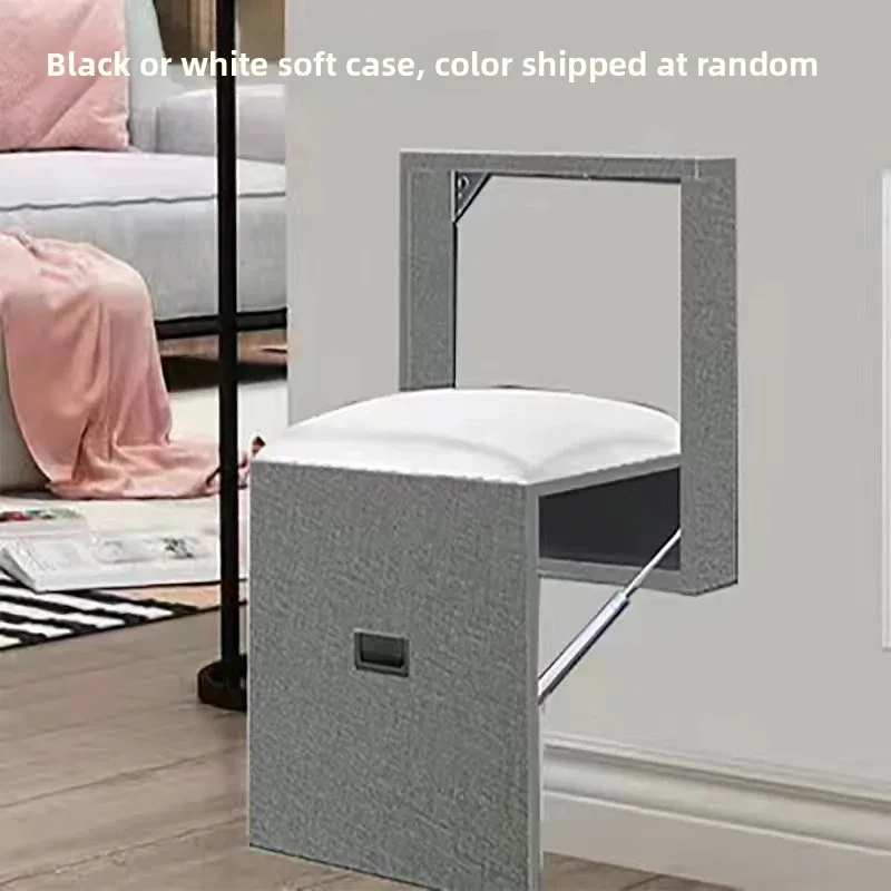 Wall-mounted Foldable Shoe Bench Heavy Duty Folding Shoe Changing Stool Space Saving Entryway Chair For Home Entrance