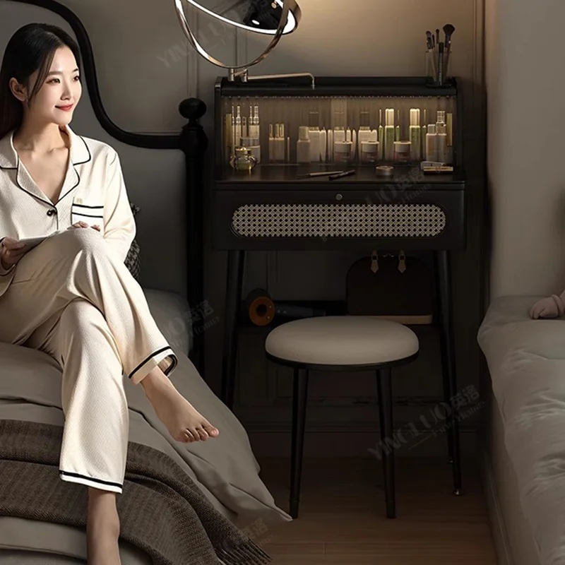 تخزين صغير منضدة الزينة تخزين خزانة غرفة النوم طويل القامة طاولة الغرور خزائن غرفة المعيشة الخشب Comoda Para Quarto أثاث المنزل #4