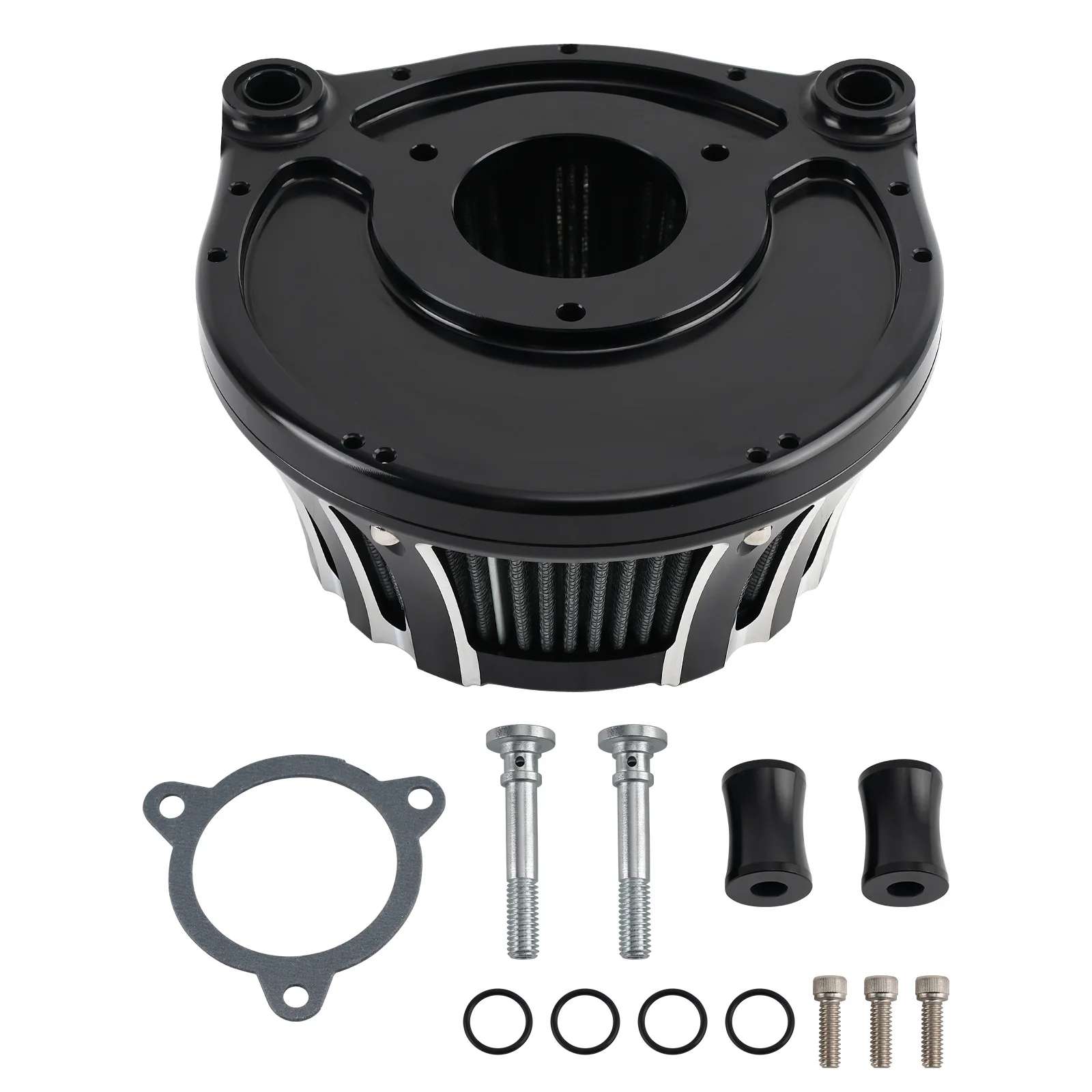 Air Cleaner Intake Black For Harley Touring Road King FLHX Street Glide 2008-16