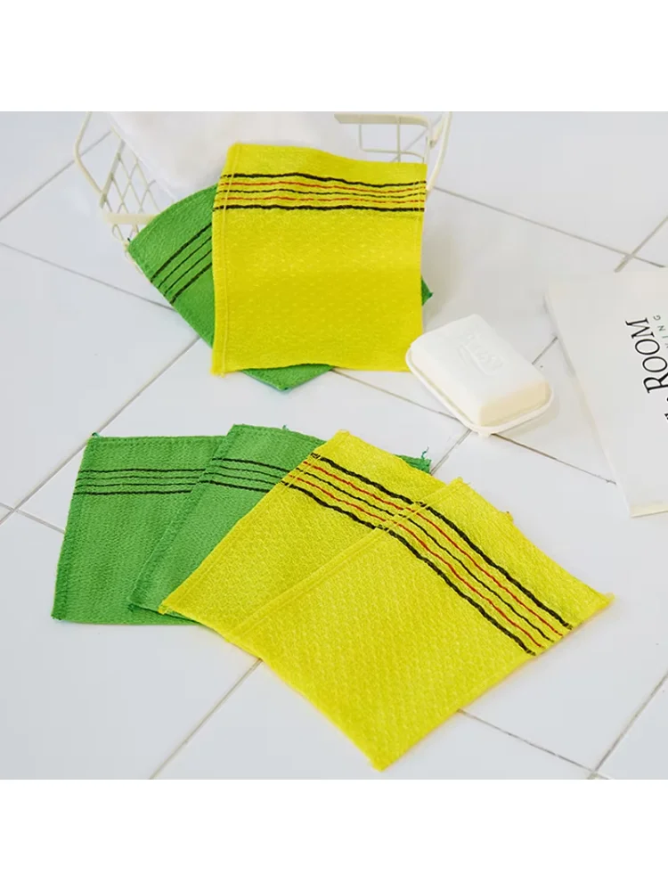 5Pcs Colorful Exfoliating Mitt Glove Towel , Small Washable Set, Effective for Body Skin Dead Skin Scrubbing