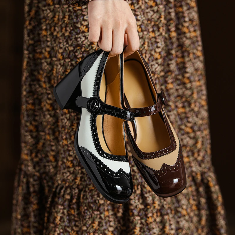 Patent Leather Pump - 2026 spring autumn women pumps natural