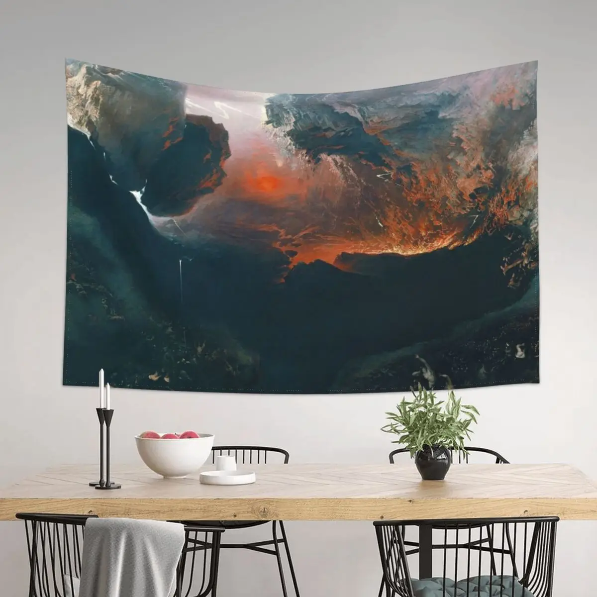 

The Great Day of His Wrath - John Martin - 1840 Tapestry Wall Decor Hanging Anime Decor Custom Tapestry