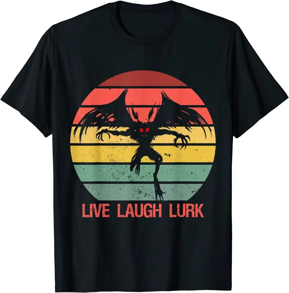 Mothman Live Laugh Lurke Urban Legend Mythology T-Shirt For Men Clothing Women Tees High Quality 100%Cotton Short Sleeve