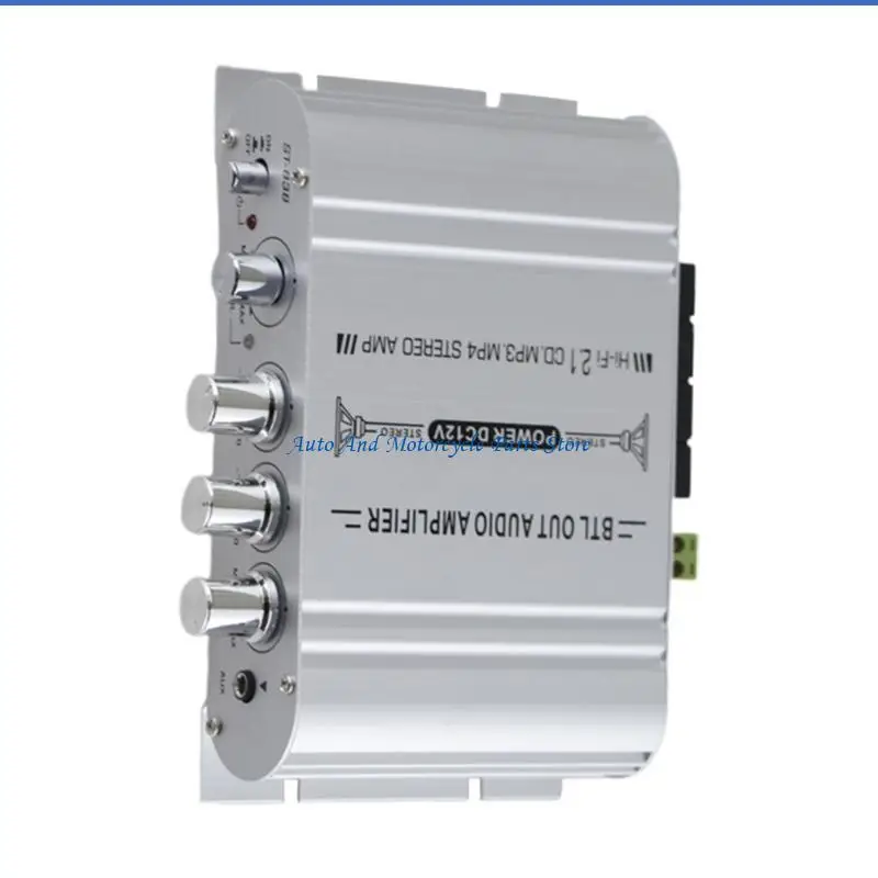 P9FD Vehicle Sound Amplifier Powerful Auto Sound Amplifier with Intelligent Processing for Enhances Music Experience