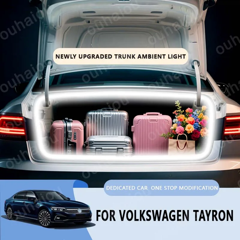 

For 2016-2021 Volkswagen Phideon trunk light modification light Atmosphere lights White warm white Rear Trunk LED Light Bar