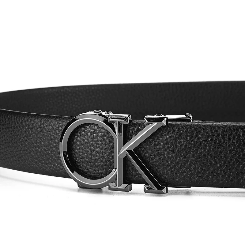 Hot Selling Letter Alloy Buckle and Automatic Buckle Business Men's Belt, Daily Multifunctional Decoration Suit Jeans Belt